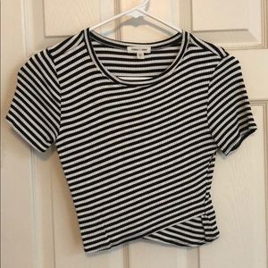 Urban outfitters criss cross crop top